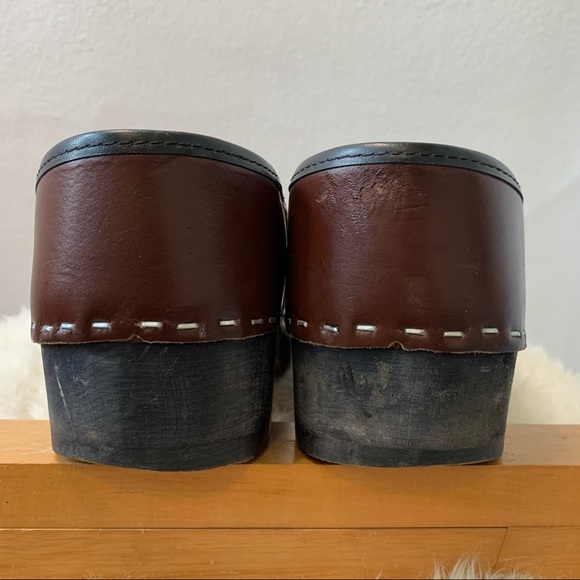 VINTAGE brown clog shoes - Picture 8 of 8